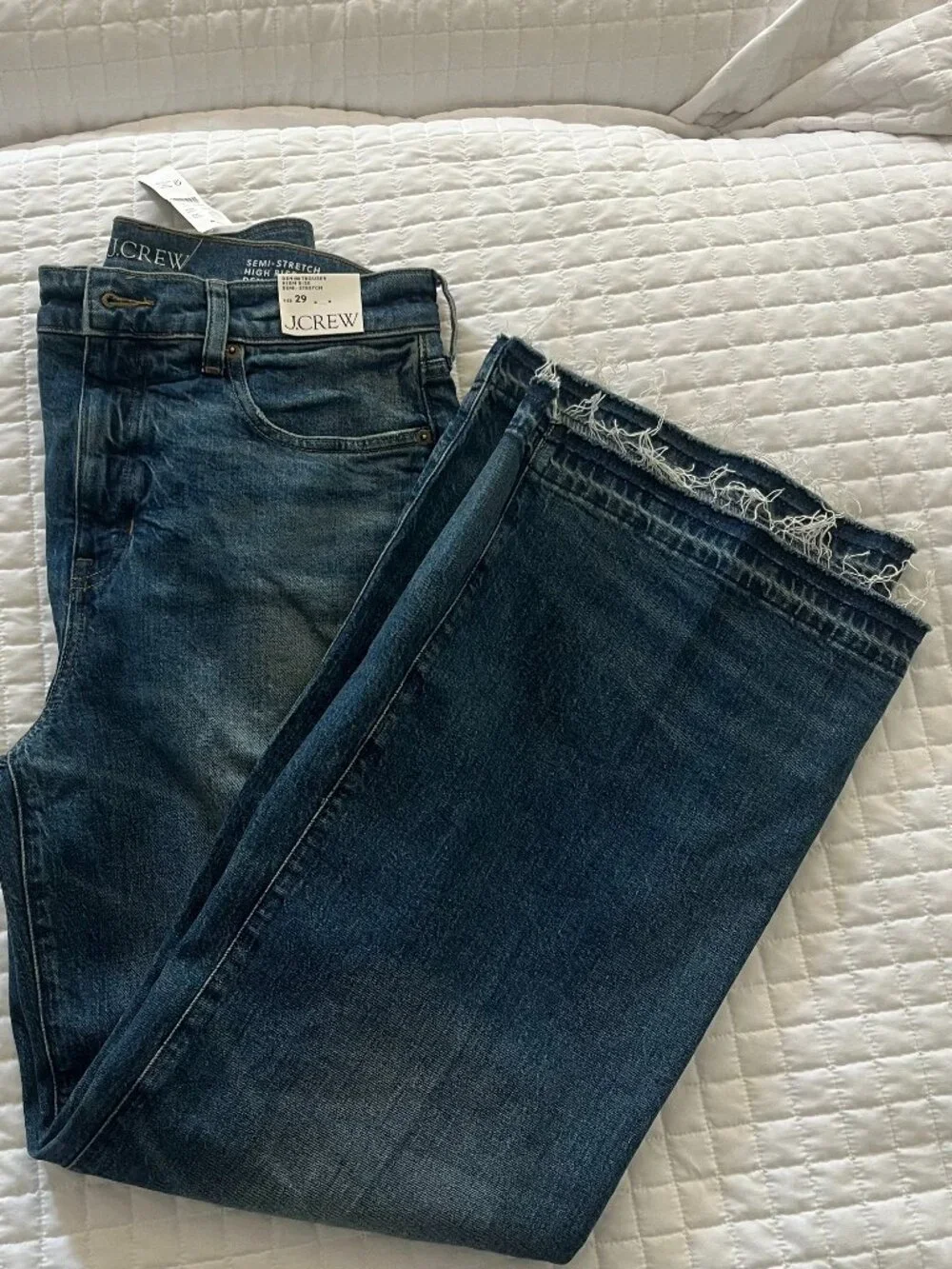 J.Crew Denim Trouser High Rise Semi-Stretch Jeans Size 29